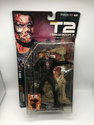 T - 800 T2 Terminator 2 Judgment Day Movie Maniacs Series 4 Mcfarlane / Box 795