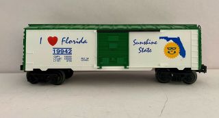 Lionel 19942 I Love Florida Sunshine State,  No Box,  Blt 96