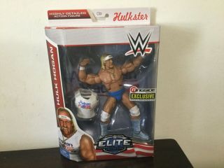 Wwe Mattel Elite Hulk Hogan Ringside Collectibles Usa Blue White American Made