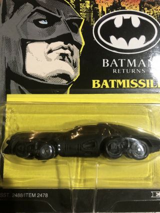 Vintage Batman Returns Ertl BatMissle Die Cast Metal Toy Car 1991 DC Comics 2