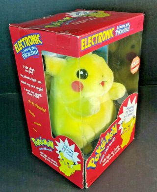 POKÉMON Electronic I Choose You Pikachu Talking Moving Plush 8” 1999 Hasbro 2