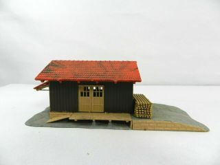 Vintage Plastic Lumber House Small Train Building Ho Gauge Scale Railroad