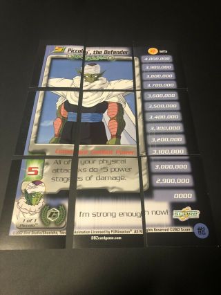 Dragon Ball Z Ccg Complete Puzzle Piccolo The Defender Lvl 5 Cell Games Saga