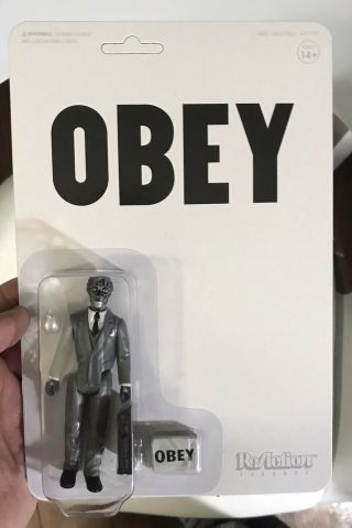Male Ghoul Obey Black & White They Live Super7 Reaction Action Figure Funko