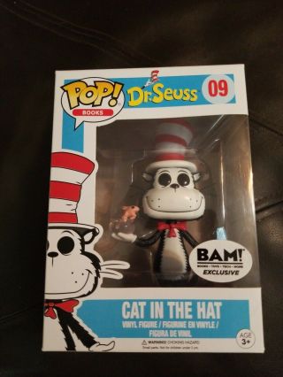 Funko Pop Books Dr.  Seuss Cat In The Hat 09 Bam Exclusive