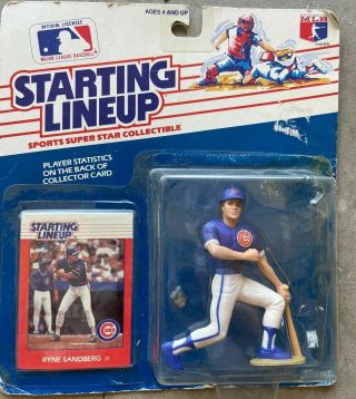 Rare 1988 Ryan Sandberg Baseball (chicago Cubs) Starting Lineup Figure