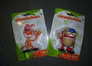 Nickelodeon Ren And Stimpy Mini Action Figures,  Set Of Two,  &
