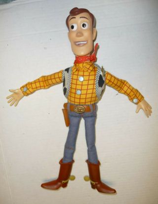 Disney Store Pixar Toy Story 2016 Pullstring Talking Woody 16 " No Hat