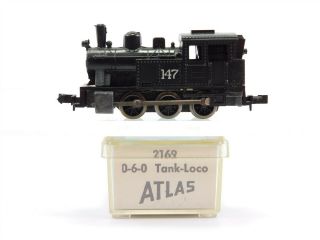 N Scale Atlas 2169 Unlettered 0 - 6 - 0 Steam Locomotive 147 - Does Not Run
