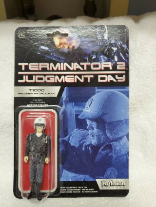 Terminator 2 Judgment Day T1000 Frozen Patrolman Figure Rare Chase T2 Reaction