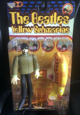 Mcfarlane Toys Beatles Yellow Submarine George W/ Yellow Sub Action Figures - Vhtf