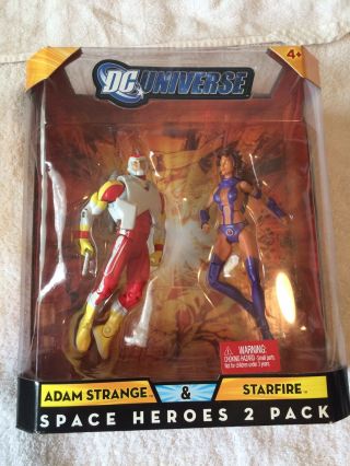 Rare Variant Dc Universe Classics Action Figure 2 - Pack Adam Strange And Starfire