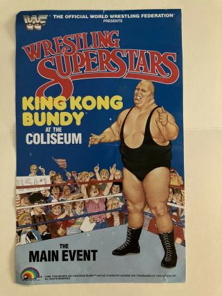 Wwe Wwf Ljn Wrestling Superstars Poster King Kong Bundy Rare