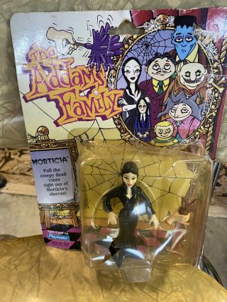 Playmates 1992 The Addams Family Morticia Adams 4 - In Action Figure Mib