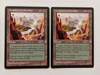 Undiscovered Paradise Visions Rare Reserved List Mtg