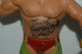 Vintage 1986 TERRY FUNK Action Figure Autographed 7.  5 Inches Tall LJN LTD Very g 3