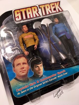 Diamond Select Star Trek Amok Time Captain Kirk & Commander Spock Figure Set
