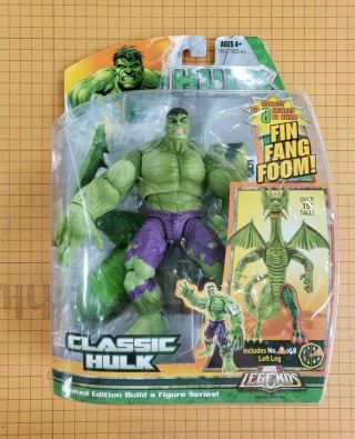 Marvel Legends Classic Hulk Fin Fang Foom Baf Left Leg Hulks Hasbro