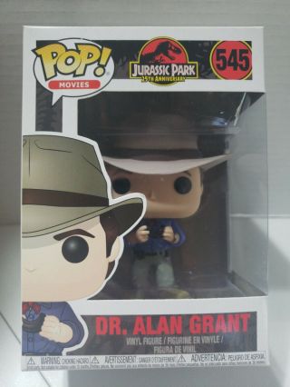 Funko Pop Jurassic Park 25th Anniversary Dr.  Alan Grant (545)