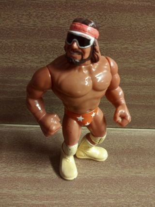 Vintage Wwf Hasbro Macho Man Randy Savage Series 1 Wrestling Figure 1990 Wwe