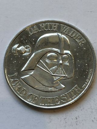 Vintage Star Wars Kenner Potf Coin Darth Vader