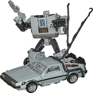 Transformers Back To The Future 35th Anniversary Gigawatt Delorean Time Machine