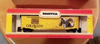 Mantua Train Ho Scale Commemorative State Box Car Colorado Mmp711 - 38 Originalbox