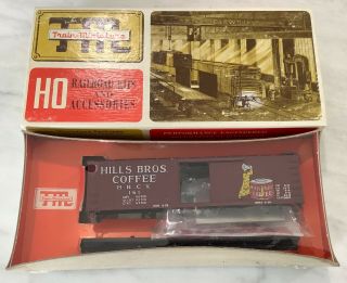 Train Miniature Ho Scale Hills Bros Coffee Wood Reefer Nos Kit