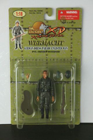 21st Century Toys Ultimate Soldier 1/18 Scale Wwii German Infanty Soldier Nib
