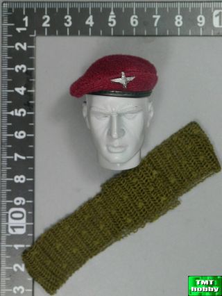 1:6 Scale Did K80136a Wwii British Airborne Red Devils - Maroon Beret & Scarf
