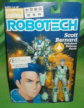 Robotech Invid Series Defense Force Scott Bernard Figure Vintage 1985 Matchbox