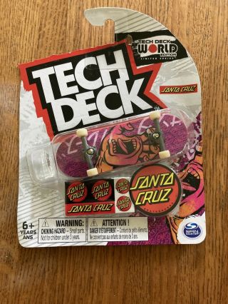 New/sealed Tech Deck Santa Cruz Skateboard Fingerboard