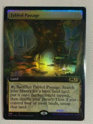 Magic: The Gathering - Foil Extended Art Fabled Passage - Core 2021