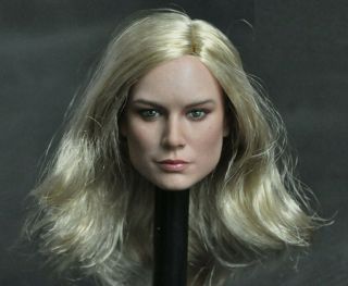 1/6 Scale Head Sculpt Captain Marvel Brie Larson For 12  Phicen Tbleague