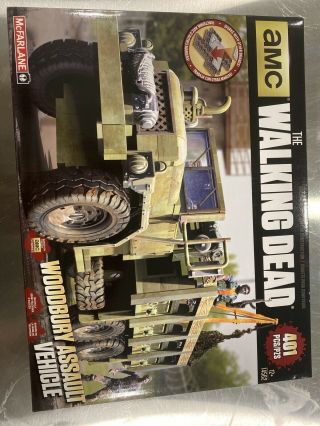 Walking Dead Mcfarlane Building Construction Set Woodbury Assault Vehicle