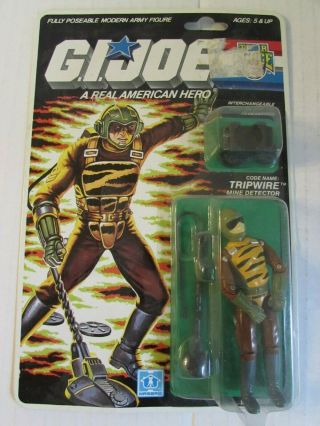 Vintage 1988 Gi Joe Tiger Force Tripwire Moc Hasbro Bz350