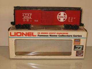 Lionel 6 - 9784 Santa Fe Box Car Ob 1977 - 78