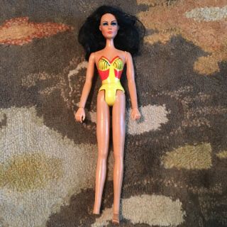 Vintage 1975 Wonder Woman Lynda Carter 12” Mego Dc Comics Doll Action Figure