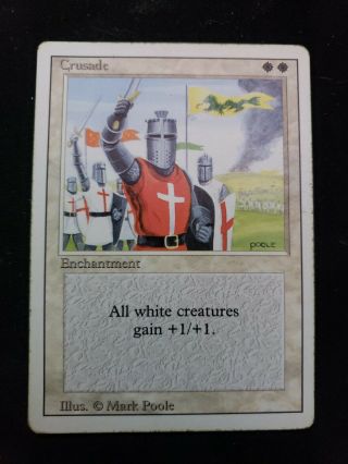 " Crusades " Revised 3rd Edition Moderately Played (mp) - Mtg Magic The Gathering