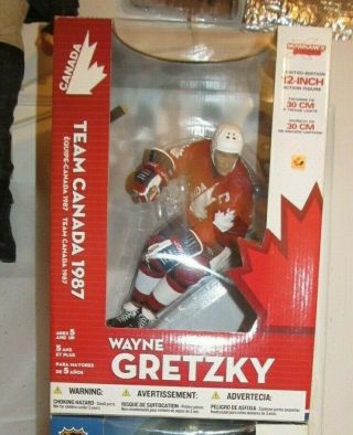 Mcfarlane 12 " Wayne Gretzky Team Canada 1987