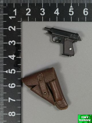 1:6 Scale DID WWII German General Drud D80123 - PPK Pistol w/ Holster 2