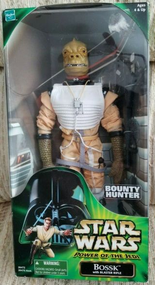 Star Wars,  Power Of The Jedi,  Bossk With Blaster,  12 Inch,  Factory,  U.  S.