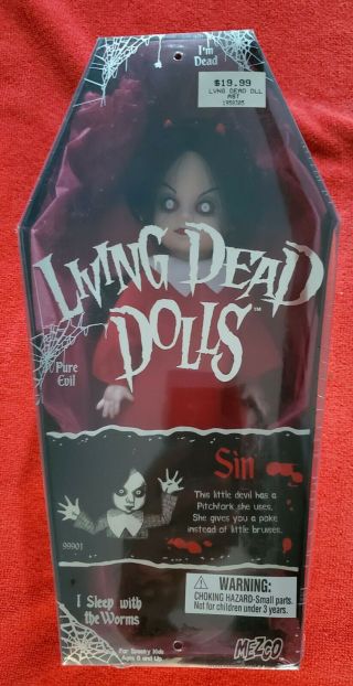 Mezco Toys Living Dead Dolls Sin Series 1 In Coffin
