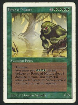 1x Unlimited Force Of Nature Mtg Unlimited - Kid Icarus -