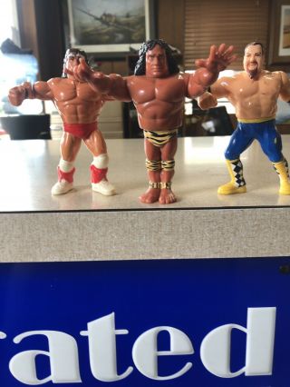 Wwf Vintage 90s Action Figures: Fly,  Neidhart And Texas Tornado