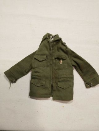 1964 Gi Joe Action Soldier Early Issue Zippered Field Jacket Draw String