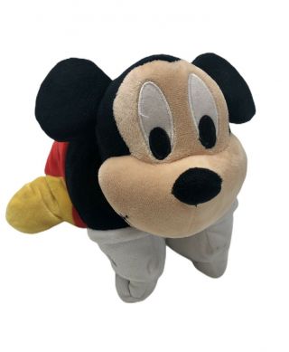 Disney Mickey Mouse Small Mini Pillow Pet Plush Approximately 12”