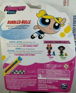 The Powerpuff Girls Bubbles Bulle Action Figure Doll Cartoon Network 2016 Blue 2
