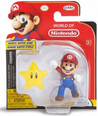 Mario Action Figure World Of Nintendo Mario Bonus Star