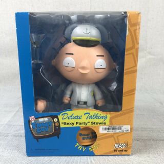 2006 Mezco Family Guy Deluxe Talking Sexy Party Stewie Action Figure